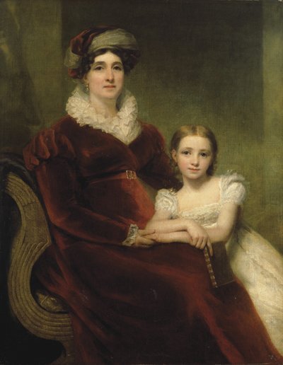 Double portrait de Mme Alexander Allan avec sa petite-fille, Matilda - Henry Raeburn